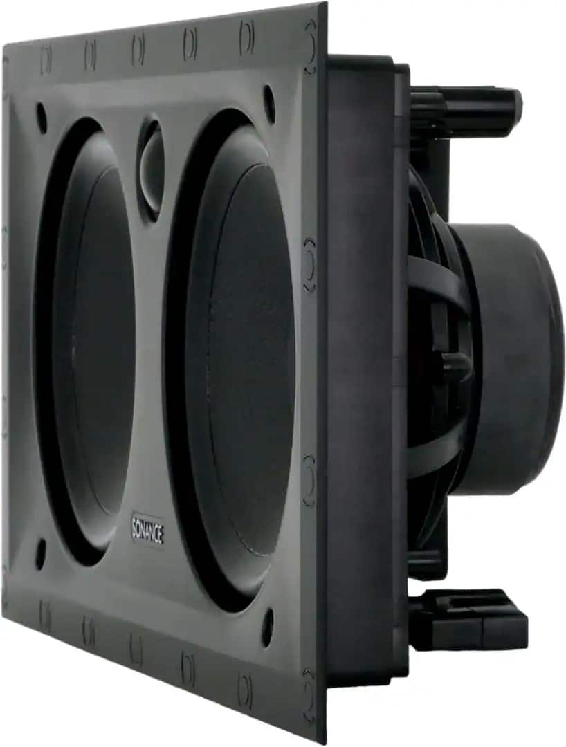 Sonance - MAG6 LCR SINGLE SPEAKER - Mag Series 6-1/2" 2-Way In Wall Rectangle LCR Speaker (Each) - Paintable White