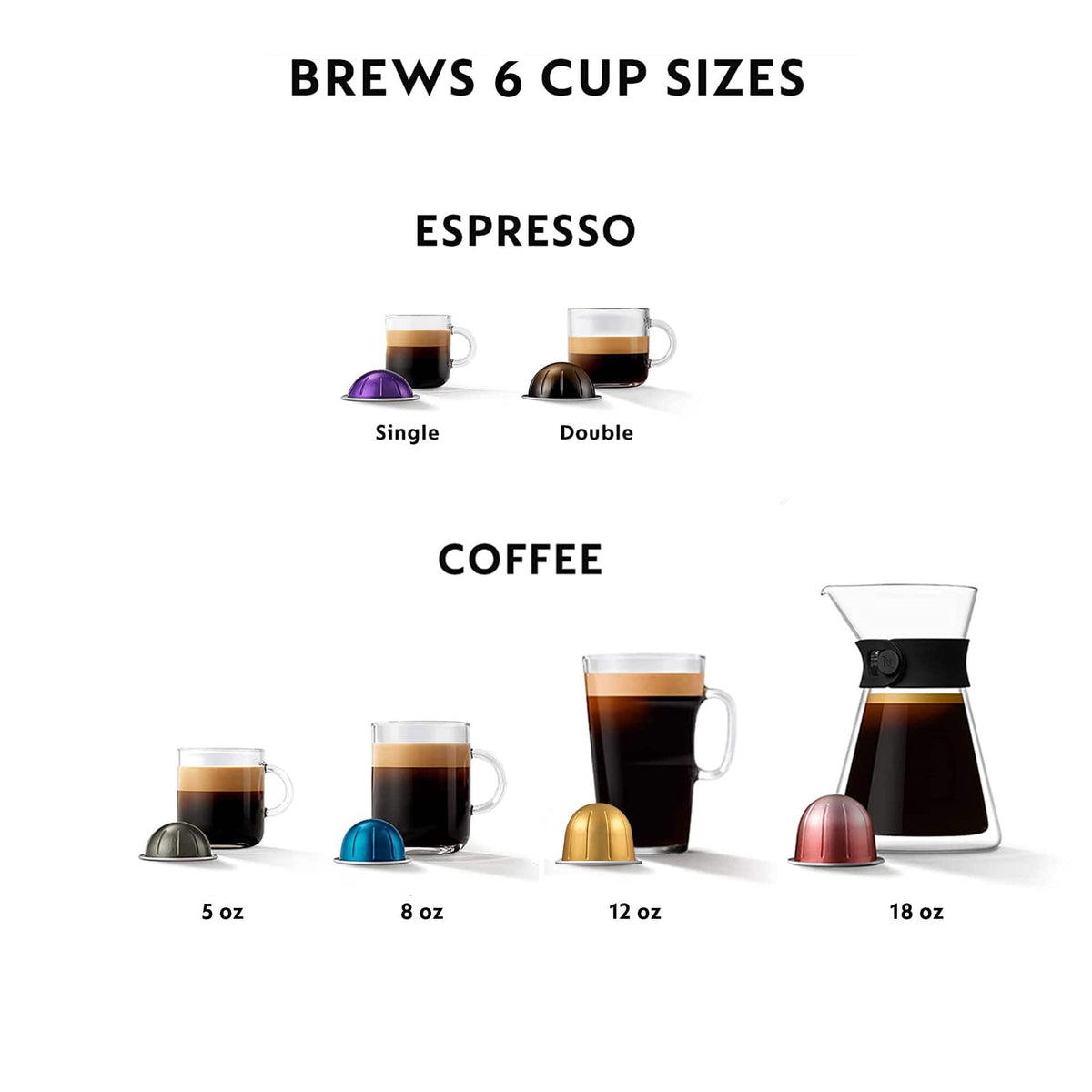 Nespresso - Vertuo Next Deluxe Bundle by Breville - Dark Chrome