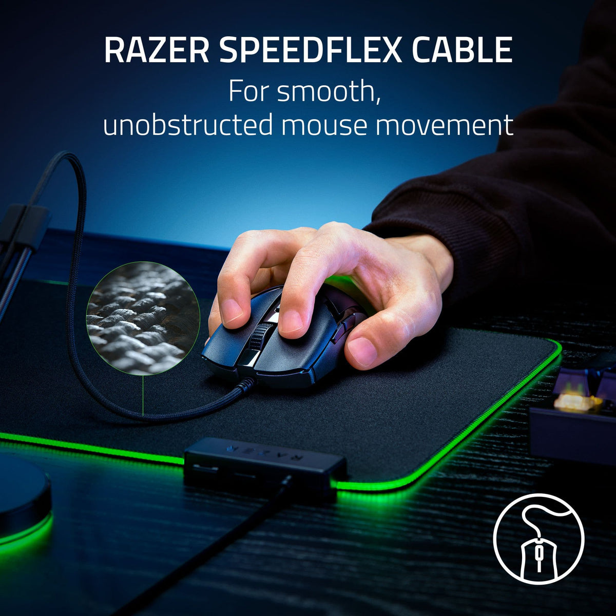 Razer - Cobra Lightweight Optical Gaming Mouse with Chroma RGB Lighting - Wired - Black