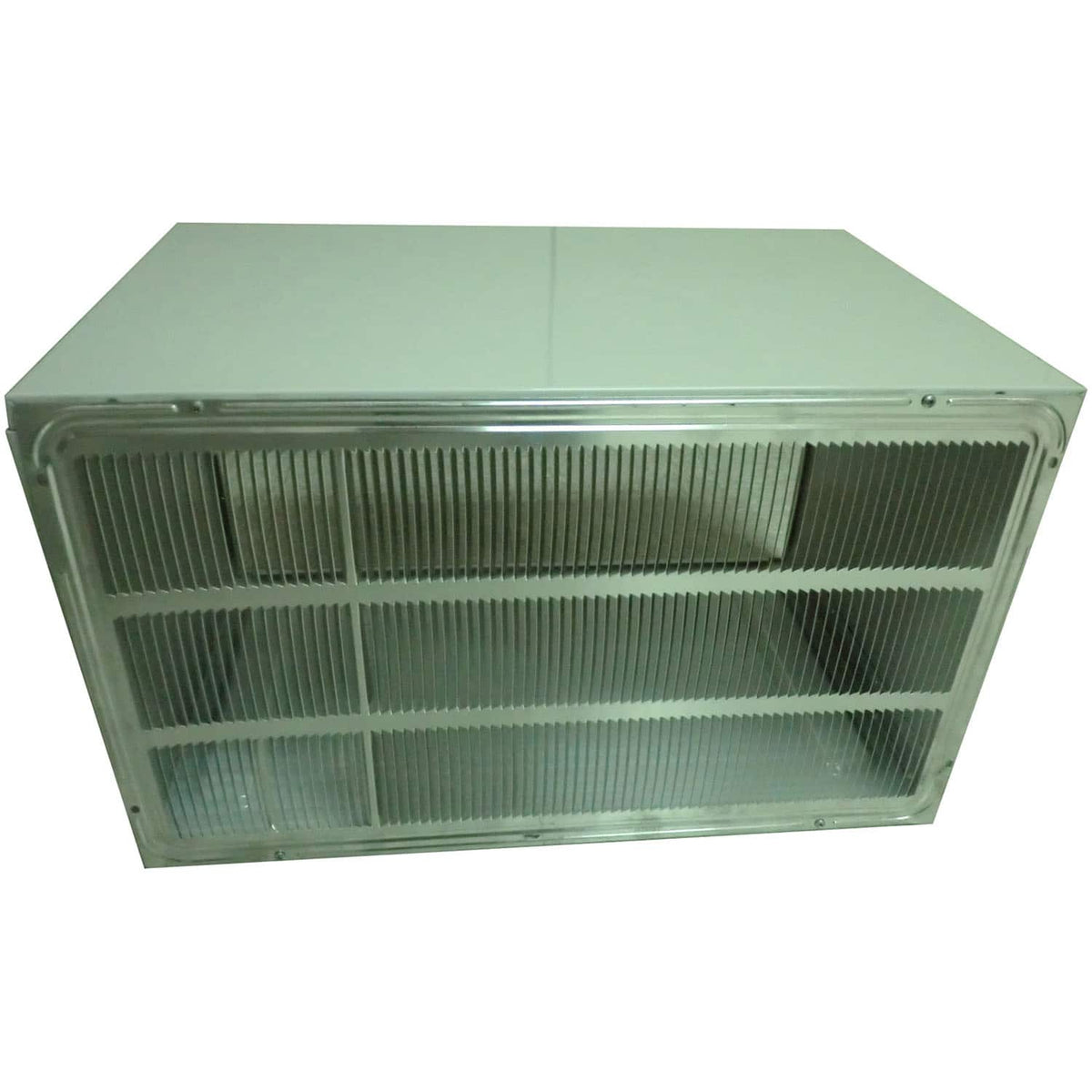 LG - 26 In. Wall Sleeve and Stamped Aluminum Rear Grille for Through-the-Wall Air Conditioners - Silver