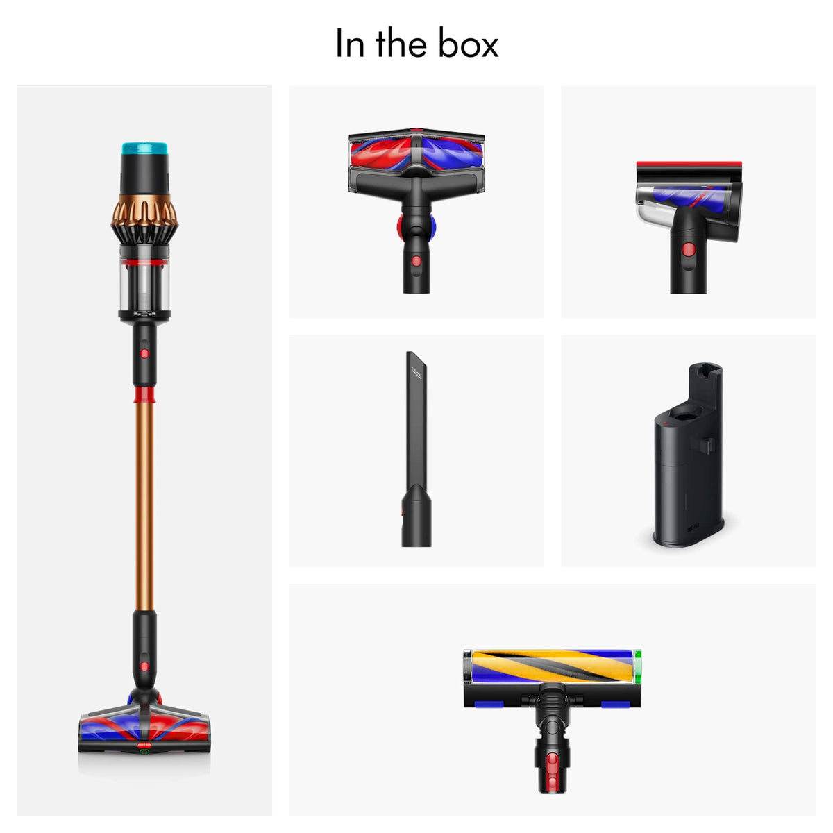 Dyson - V16 Piston Animal + Auto-Empty Dok Cordless Vacuum - Matched Black Body / Bright Copper Manifold