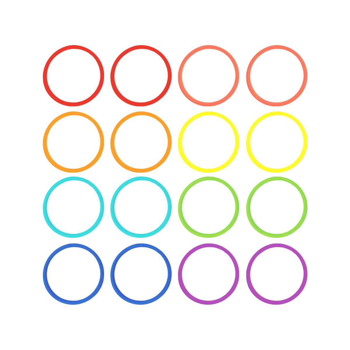 Wrap-It Storage - Super-Stretch Silicone Bands - (16-Pack) -Color - Multi
