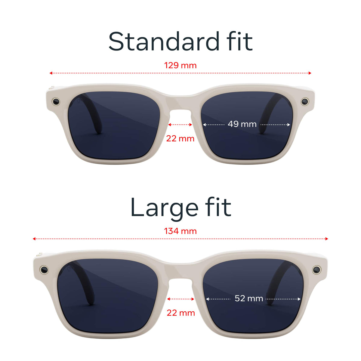 Meta - Adventurer - AI Glasses - Smart Features like 12MP Camera, Live Translate- 8+ Hour Battery - Transitions Sapphire Lenses - Linen