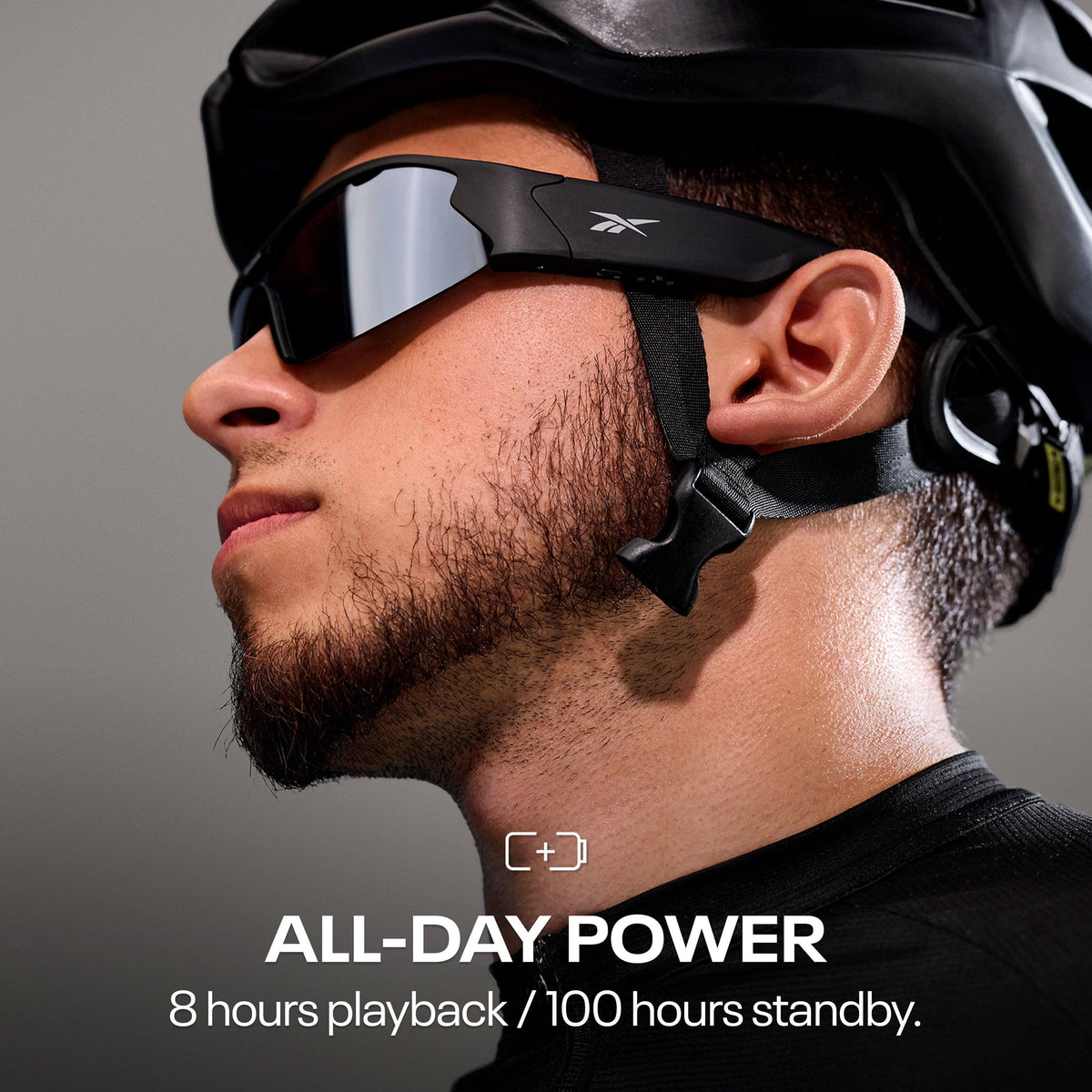 Reebok Octane Smart Eyewear Powered by Lucyd - Black/Silver
