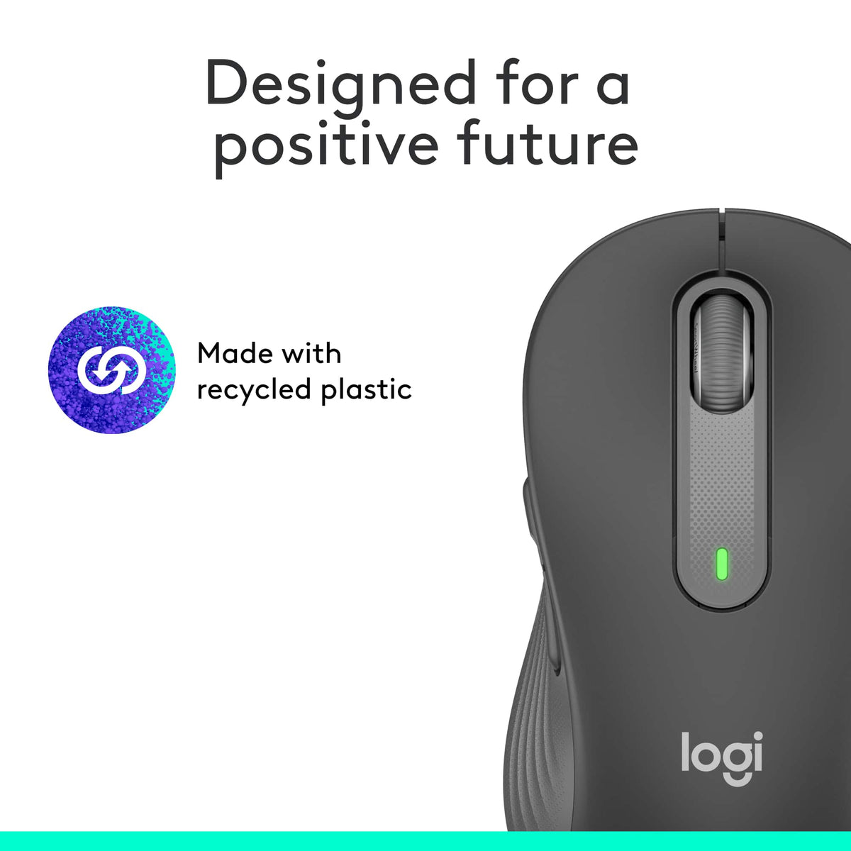 Logitech - Signature M650 Wireless Optical Mouse with Silent Clicks - Wireless - Graphite