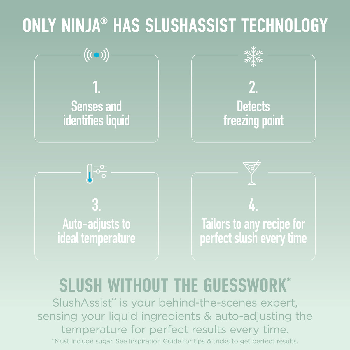 Ninja - SLUSHi XL Smart Frozen Drink Maker, 128 oz, 10+ Servings - Green
