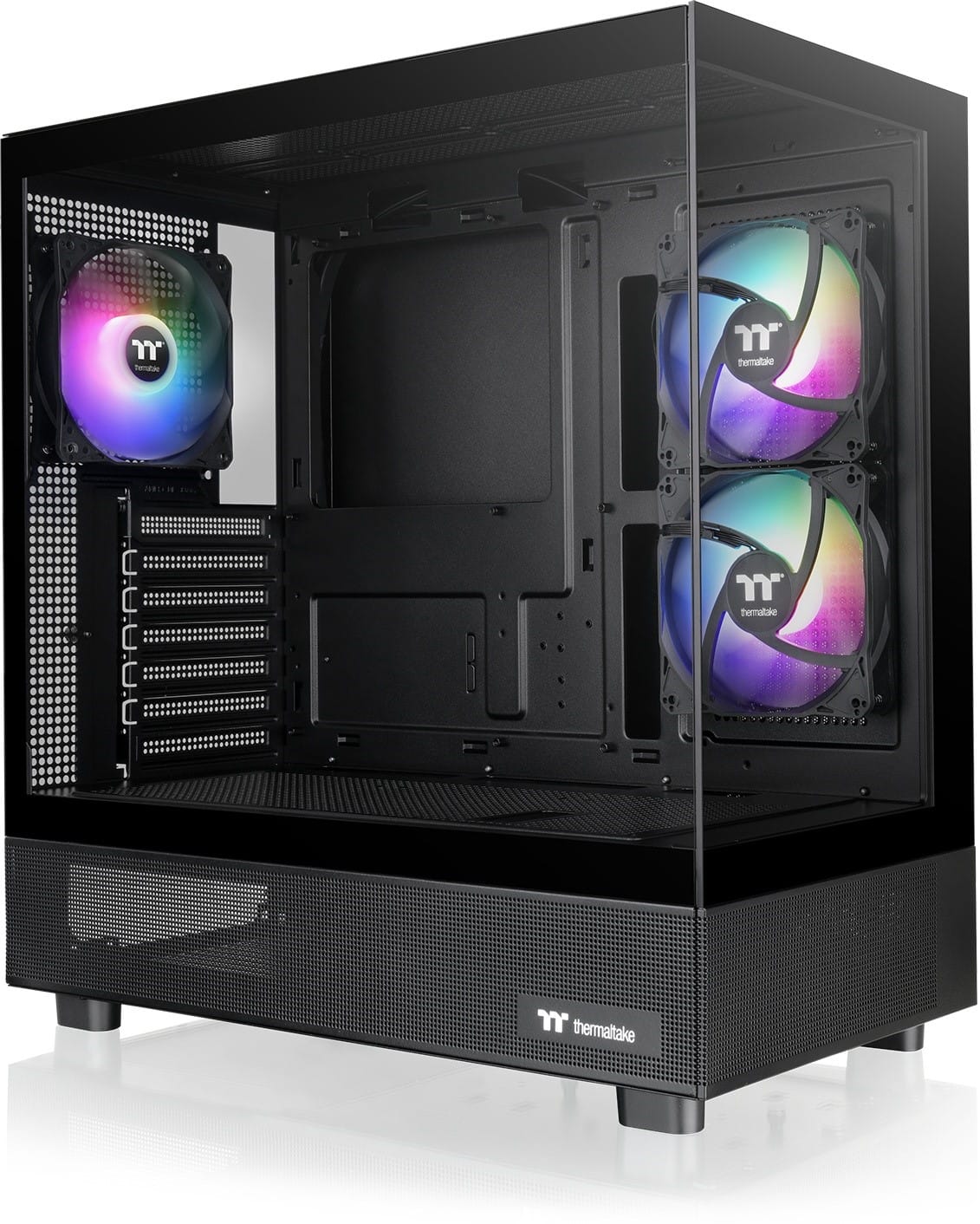 Thermaltake - View 270 Plus TG ARGB Mid Tower E-ATX PC Case - Black