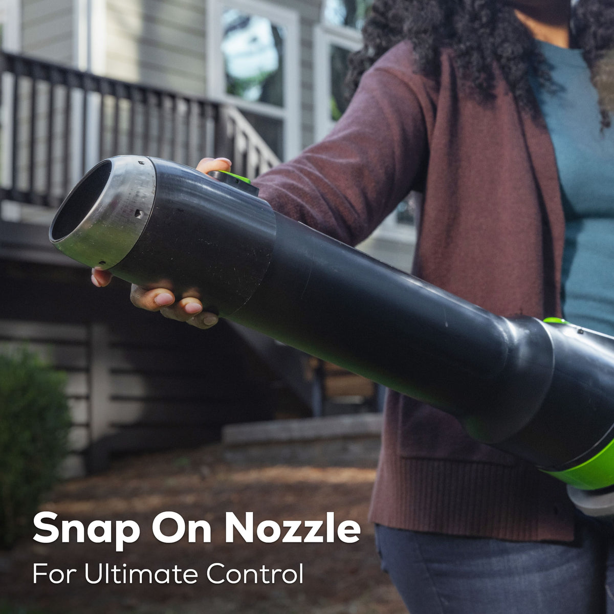 Greenworks - 80-Volt 750 CFM Cordless Handheld Blower (1 x 2.5Ah Battery and 1 x Charger) - Green