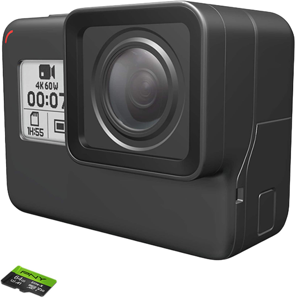 PNY - 64GB Elite-X Class 10 U3 V30 microSDXC Flash Memory Card​