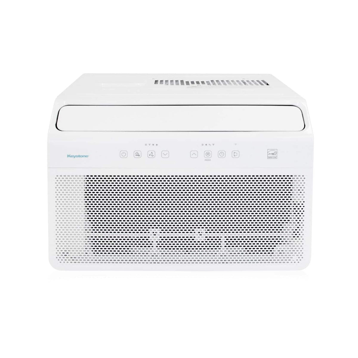 Keystone - 550 Sq. Ft 12,000 BTU Window Mounted Inverter Air Conditioner with 10,000 BTU Supplemental Heat Function - White