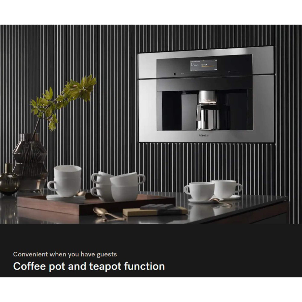 Miele - CVA7875 30" Built-In Coffee System with DirectWater - Clean Touch Steel
