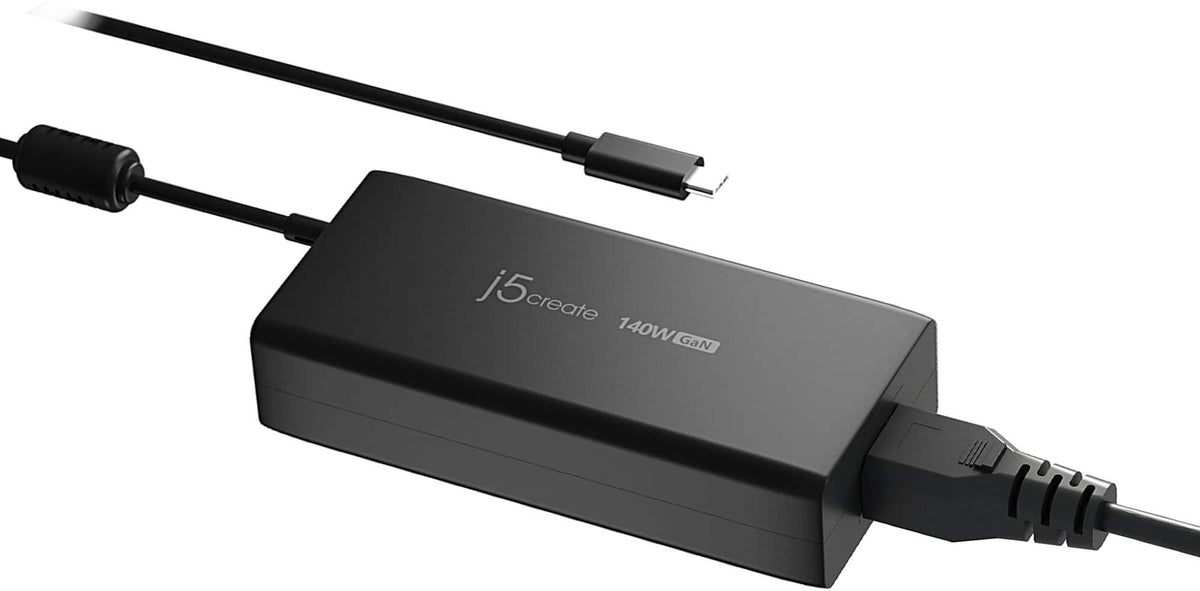 j5create - 140W GaN PD 3.1 USB-C Charger - Black