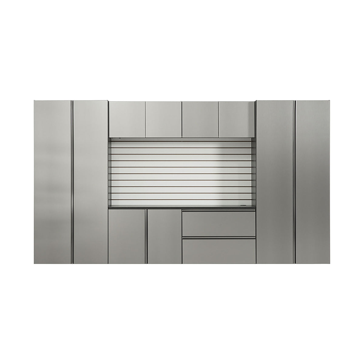 Nova Series - Garage Cabinet Set A With Soft Closing Doors - Dark Gray