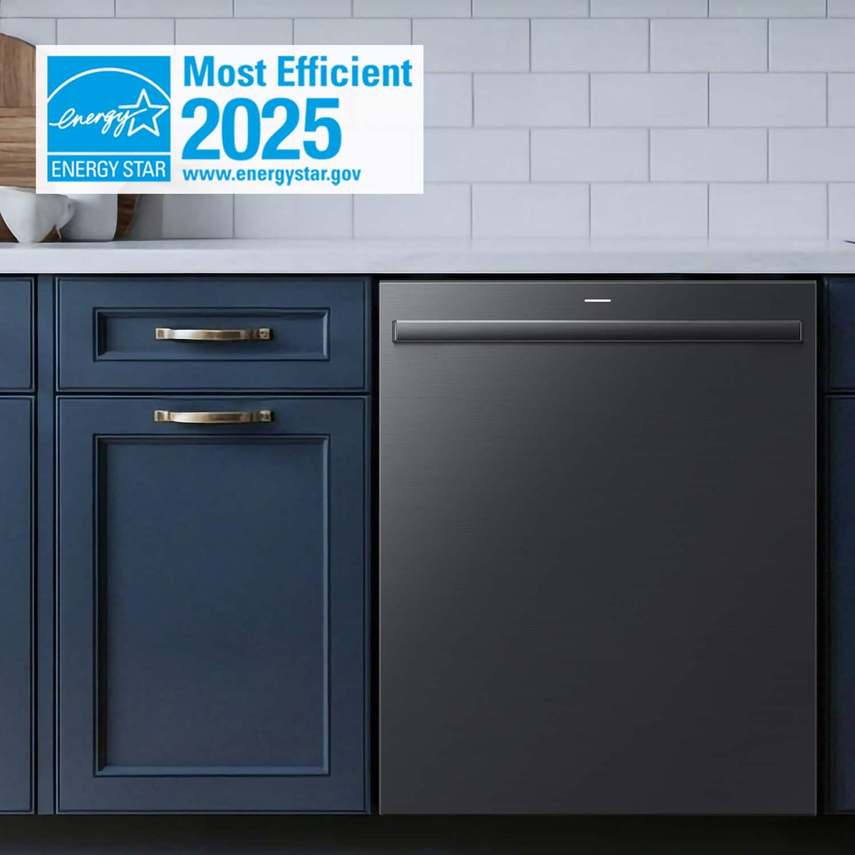 Samsung - 38 dBA Bespoke AI Dishwasher with 3rd Rack Washing System - Matte Black Steel