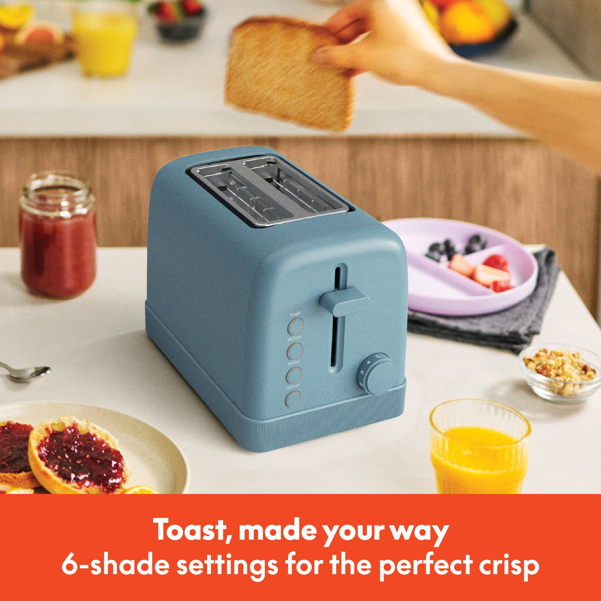 Bella - 2-Slice Toaster - Surf
