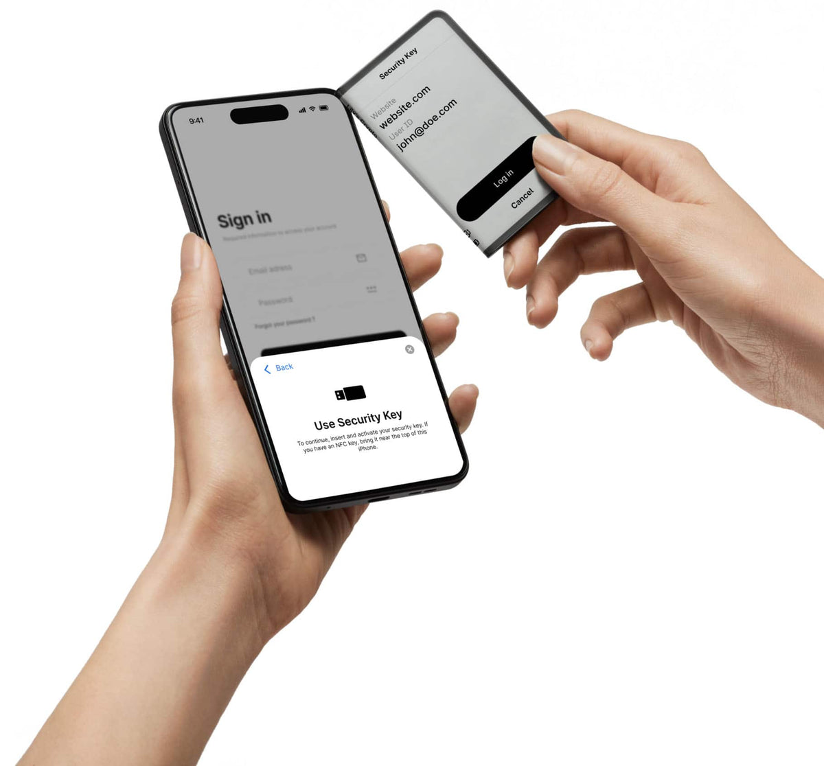 Ledger - Stax Crypto Hardware Wallet with Folio and Recovery Key - Curved E Ink Touch Screen - Bluetooth - Dark Gray