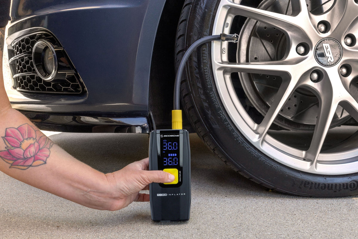 Scosche - Portable Inflator and Power Bank - Black