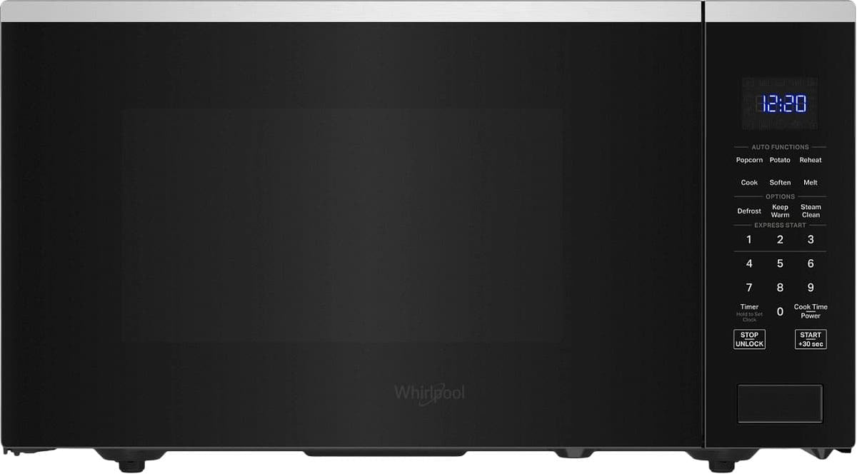 Whirlpool - 1.6 Cu. Ft.Countertop Microwave with Sensor Cooking - Stainless Steel