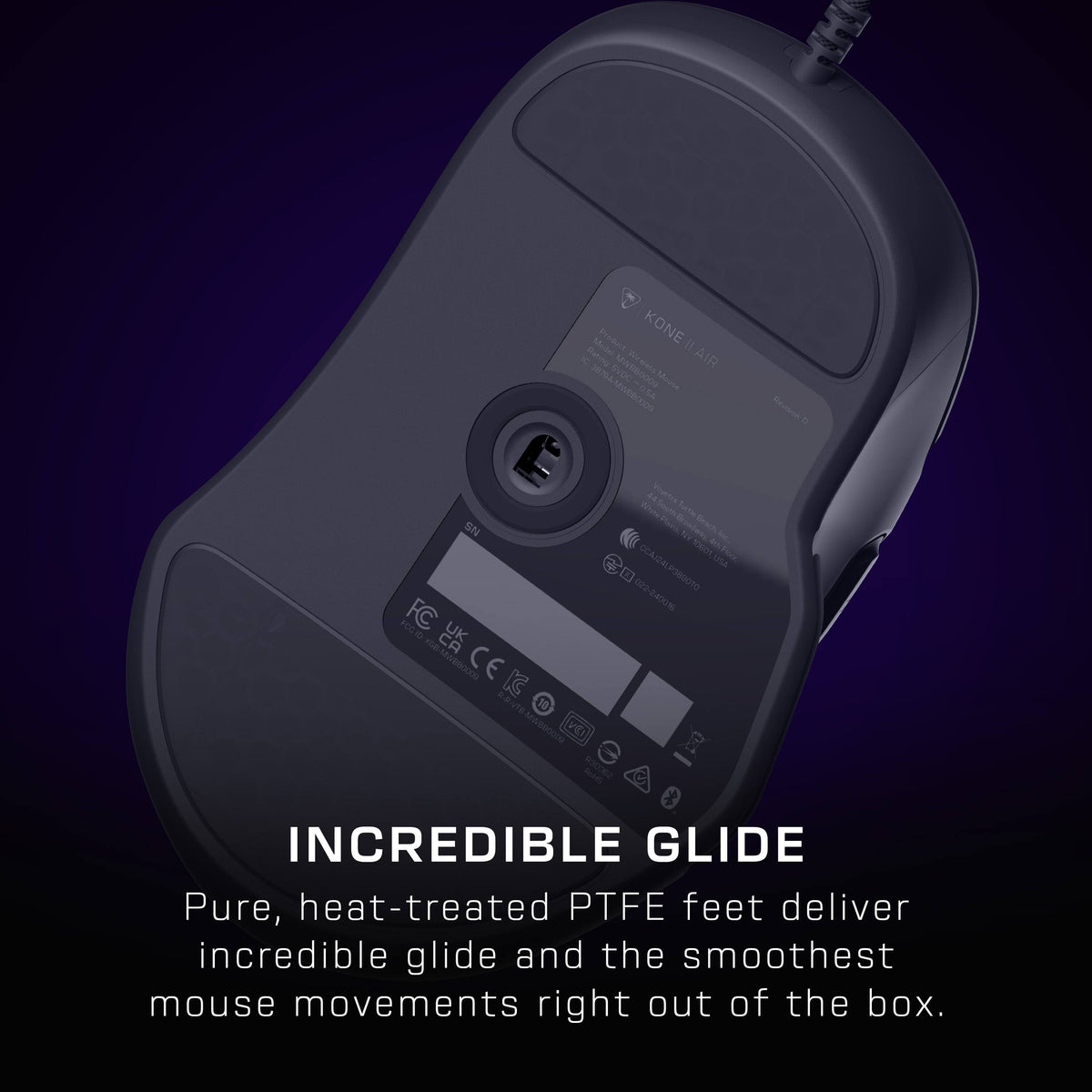 Turtle Beach - Kone II Wired Optical Gaming Mouse with RGB Lighting - Wired - Ash Black
