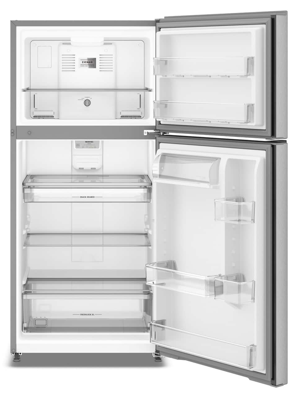 Maytag - 30 in. Wide 19 cu. ft. Top-Freezer Refrigerator with Garage Mode - Fingerprint-Resistant Stainless Finish