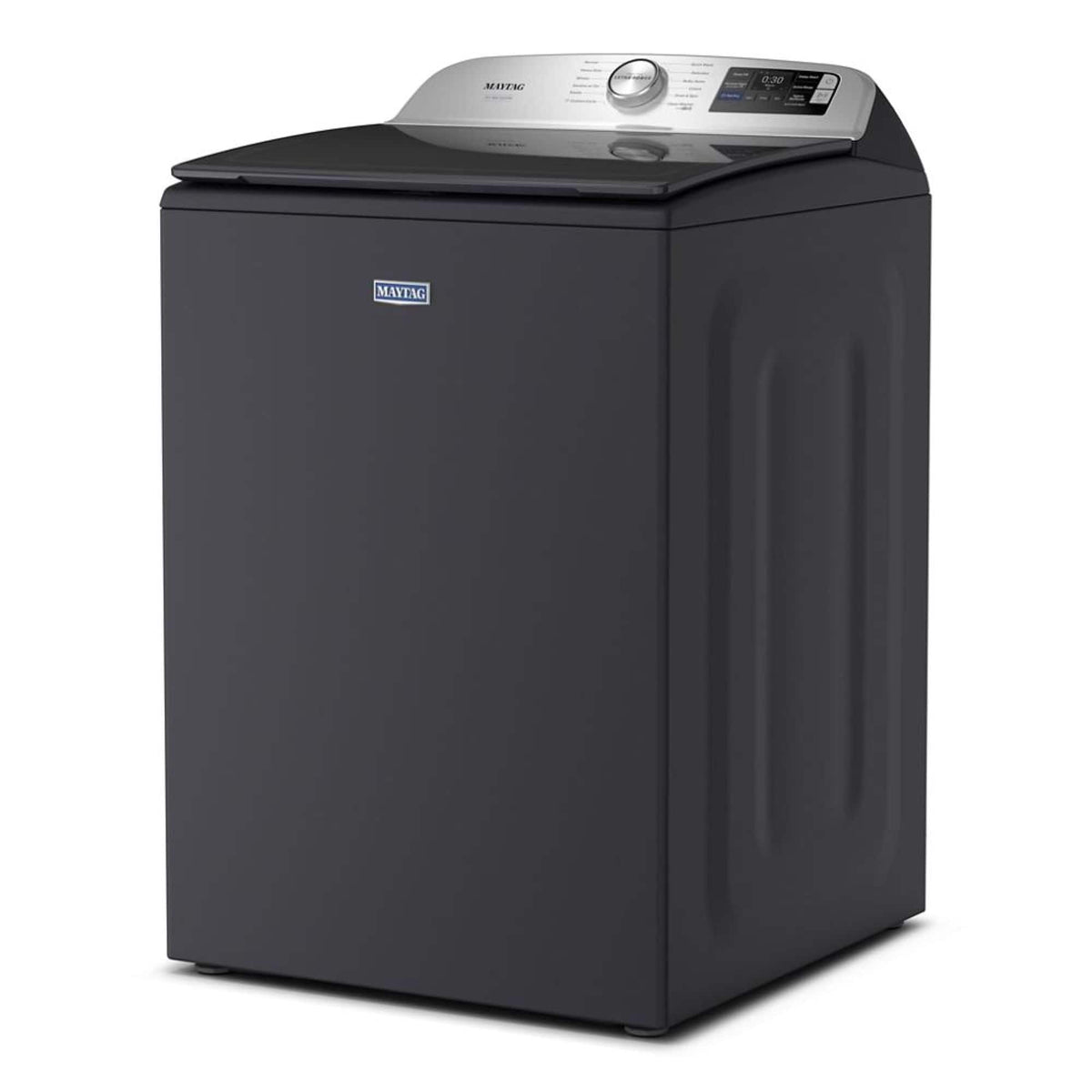 Maytag - 5.2 Cu. Ft. Smart Top Load Washer with Extra Power and Sanitize Cycle with Oxi - Midnight Steel