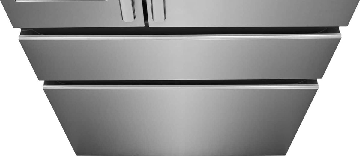 Frigidaire - Professional 36 in. Wide 26 Cu. Ft. Standard-Depth 4-Door French Door Refrigerator with Custom-Flex Temp Drawer - Stainless Steel