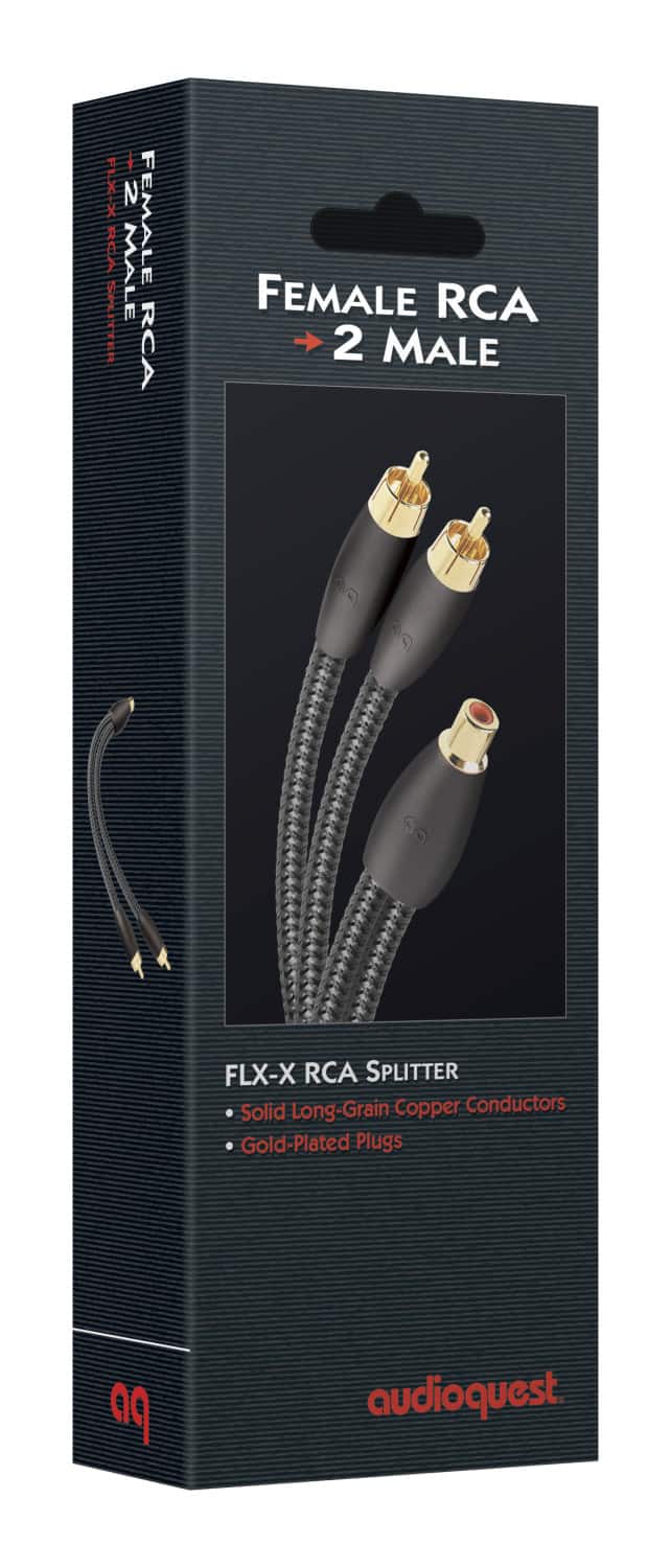 AudioQuest - FLX-X F22M RCA Splitter - 1 x Female RCA > 2 x Male RCA - Gold