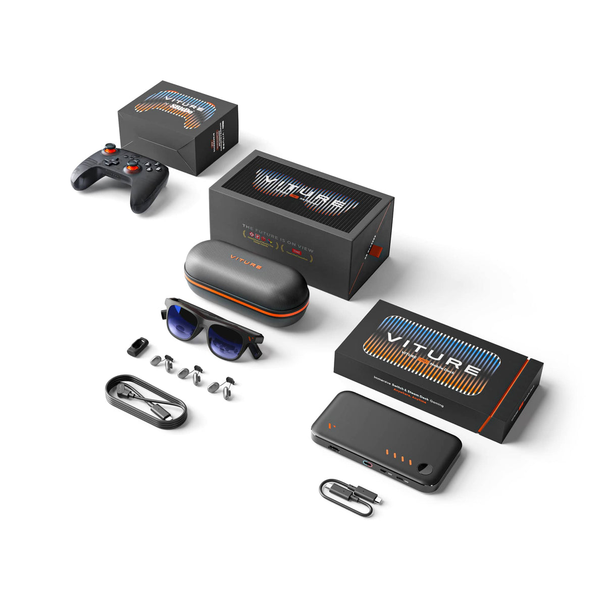 VITURE - Pro Mobile Dock - Immersive XR Experience for Switch 2, Co-op Stream & Play, 2D/3D Content - Black