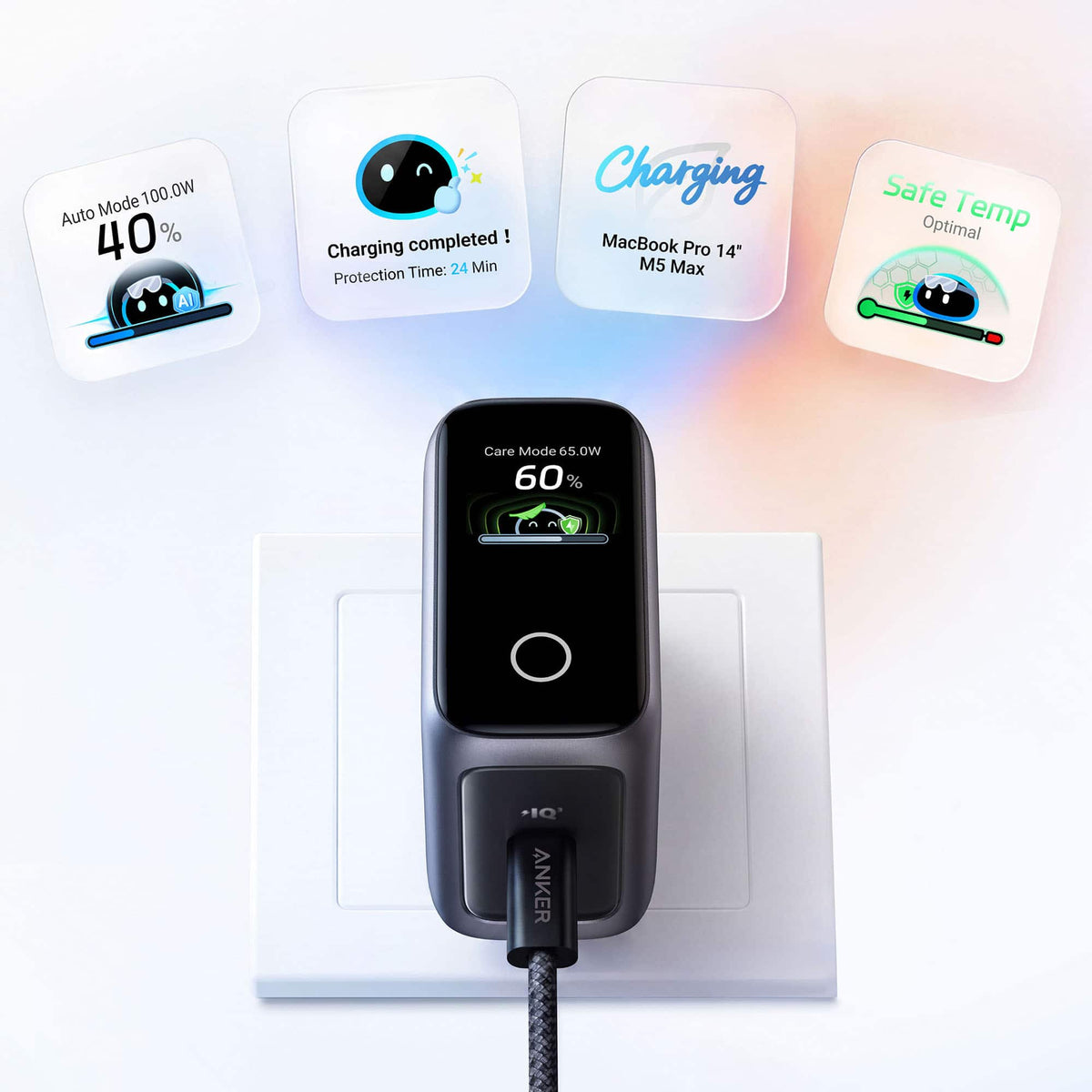 Anker - Laptop Charger Pro Silver - Silver