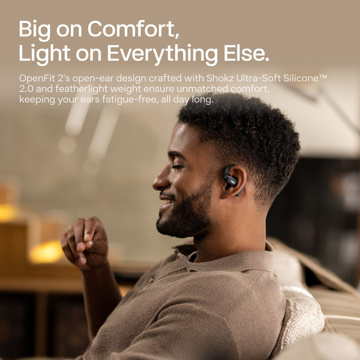Shokz - OpenFit 2 Open-Ear True Wireless Earbuds - Black