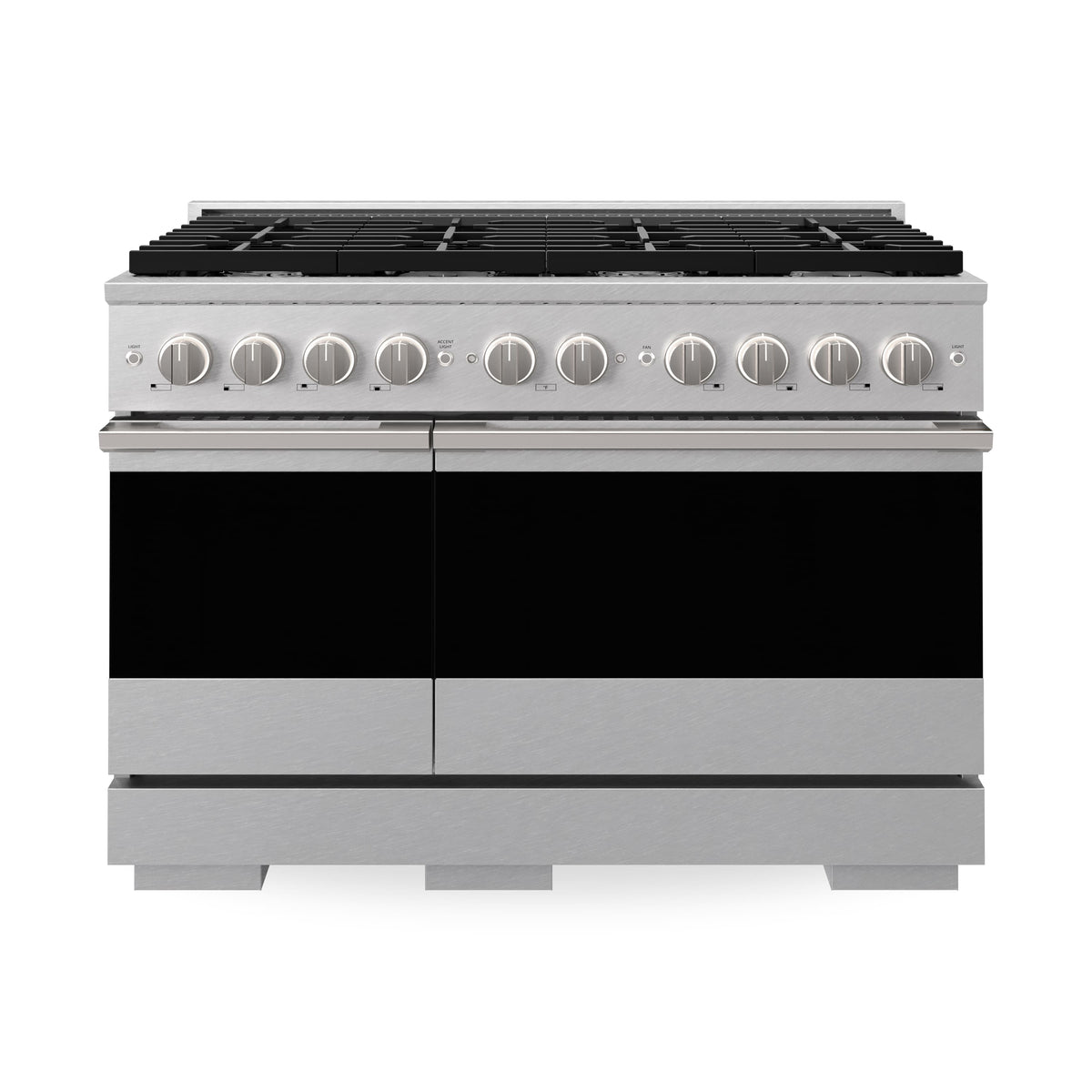 ZLINE - 48 in. 6.7 cu. ft. Marino Dual Fuel Freestanding Range with 8 Gas Burners and Convection Oven in Satin Stainless Steel - Satin Stainless Steel