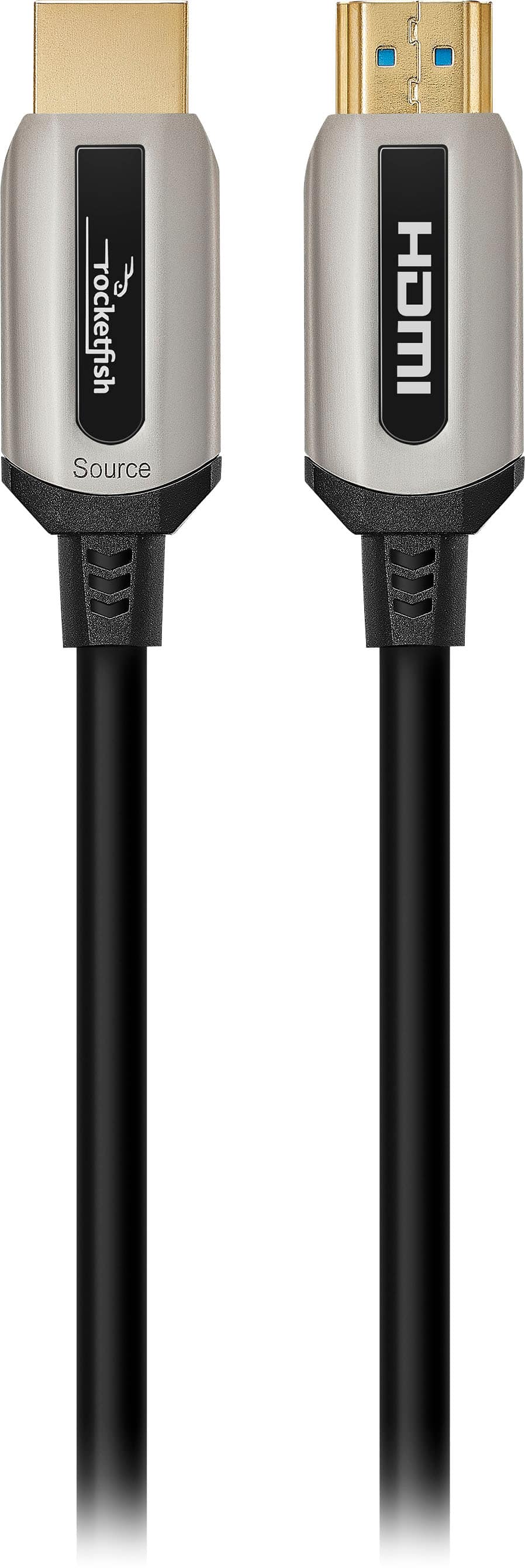Rocketfish™ - 50' 4K UltraHD In-Wall Rated Fiber Optic HDMI Cable with HDR Support - Black