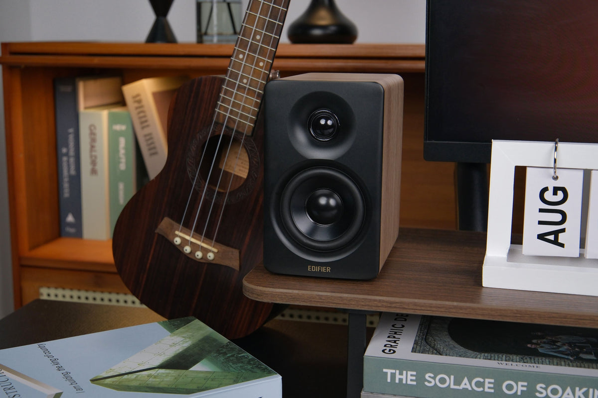 Edifier - M60 Compact Desktop 2.0 Speakers (Pair) - Oak Brown