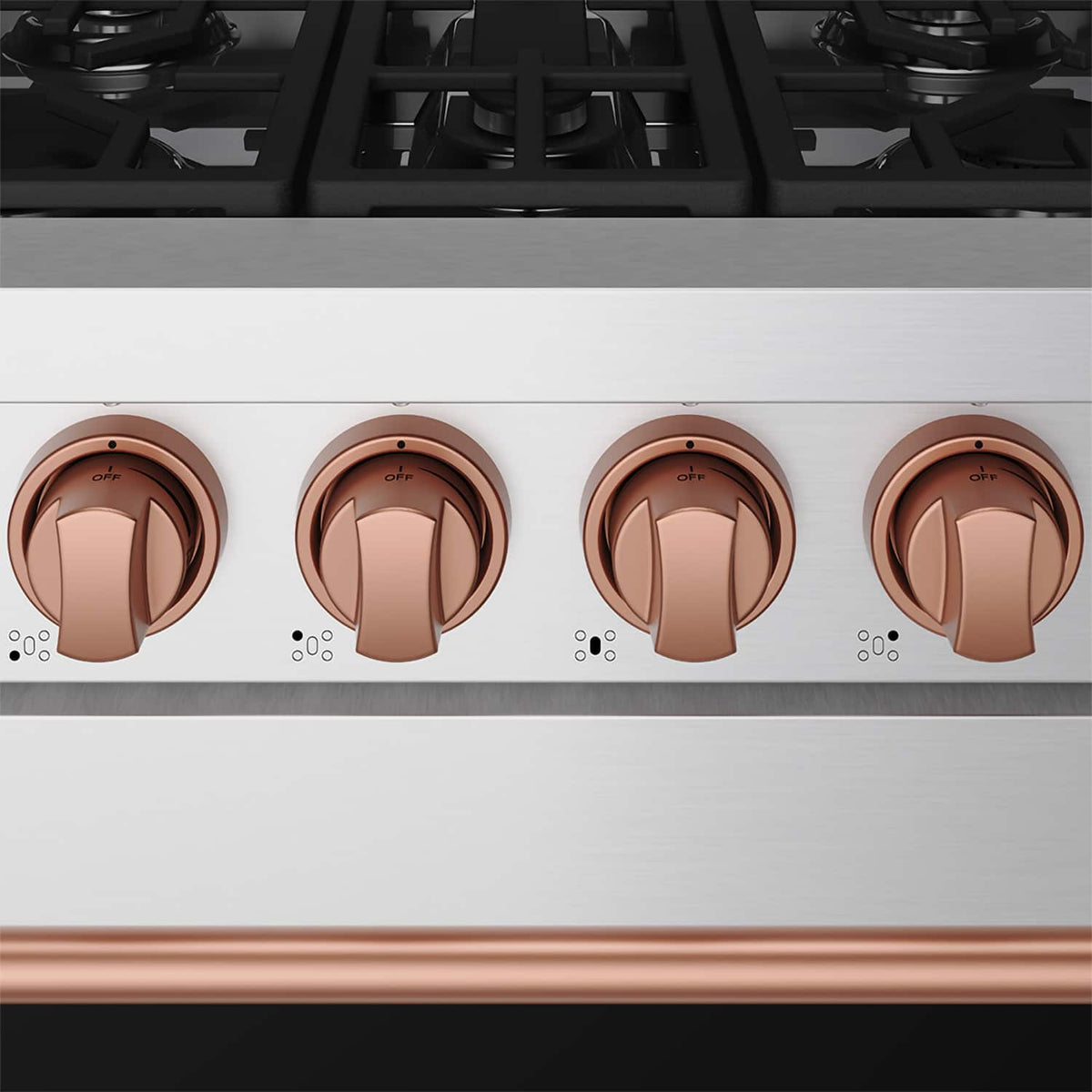 Gordon Ramsay Series by Thor Kitchen 4.55 Cu. Ft Freestanding Gas Range with Rose Gold Hardware - Stainless Steel