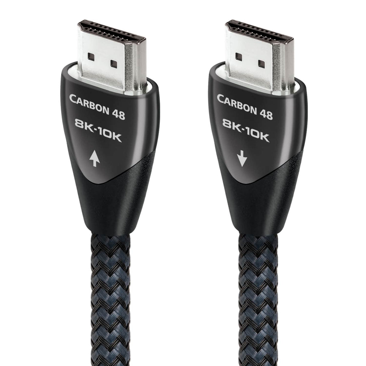 AudioQuest - Carbon 48 2.5' 4K-8K-10K 48Gbps HDMI Cable - Gray on Black