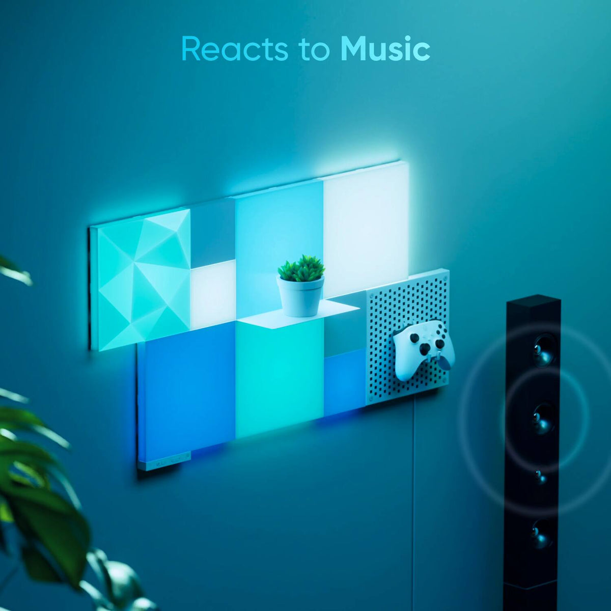 Nanoleaf - Blocks Light Pegboard Add-On - Smart LED Wall Light Panel (1pk) - Multicolor
