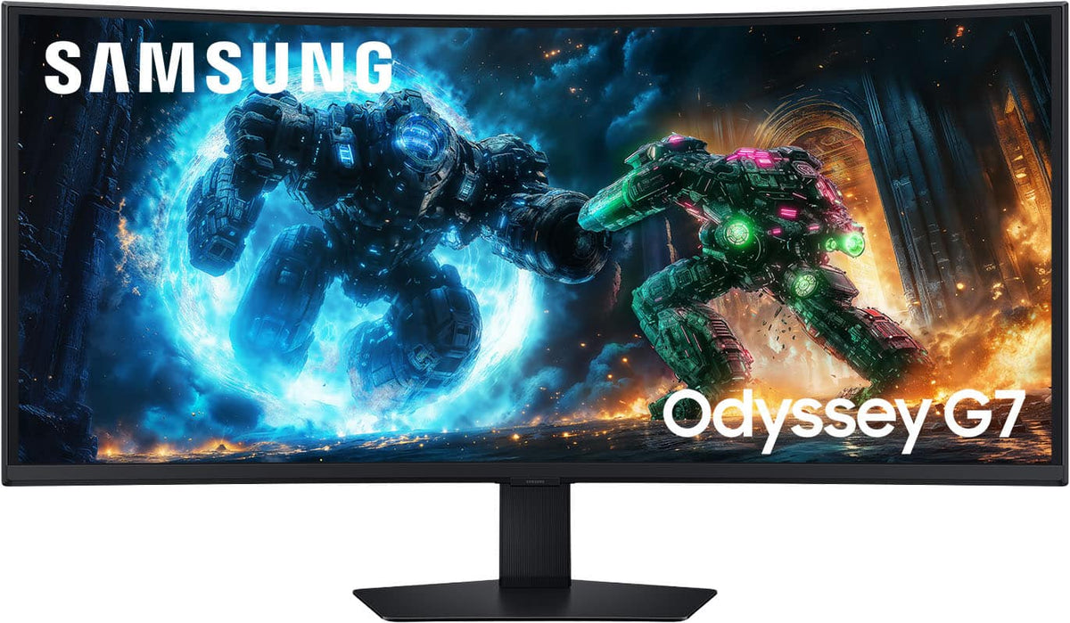 Samsung - 40" Odyssey G75F WUHD 180Hz 1ms AMD FreeSync Prem Pro Curved Gaming Monitor with HDR 600 (DisplayPort, HDMI) - Black