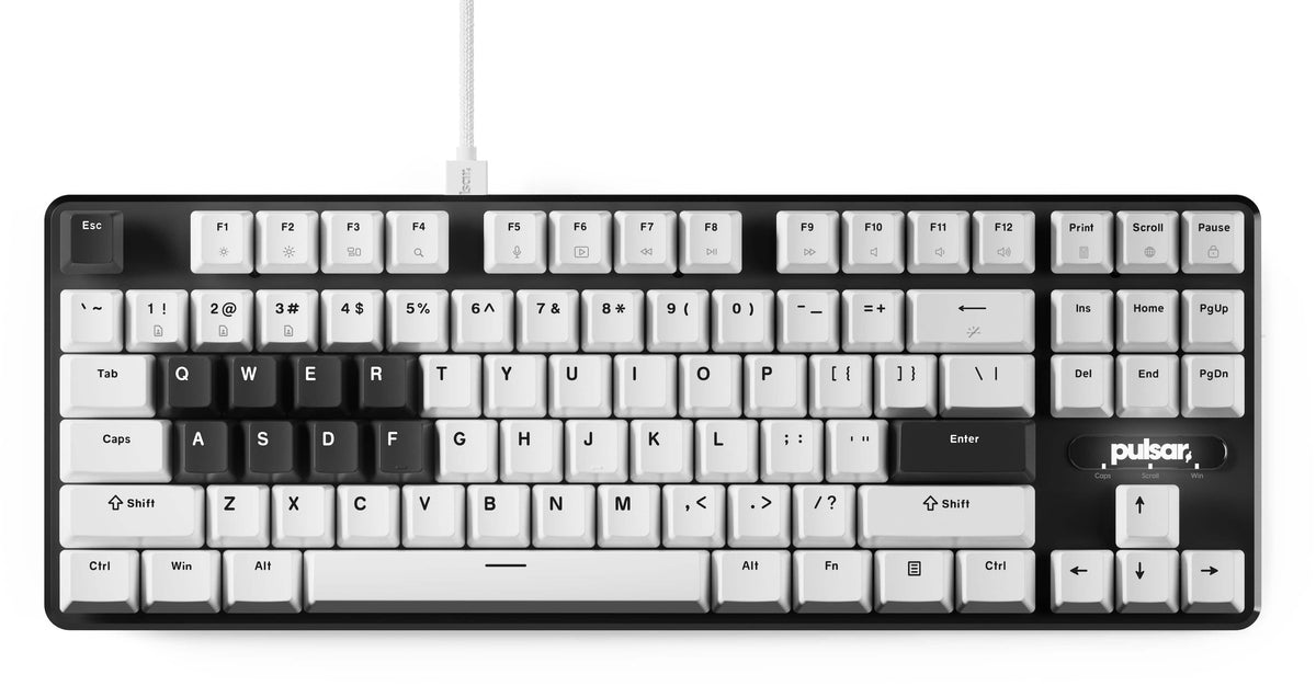 Pulsar - PCMK 2 HE TKL Wired Hall Effect Magnetic Switch Gaming Keyboard - White