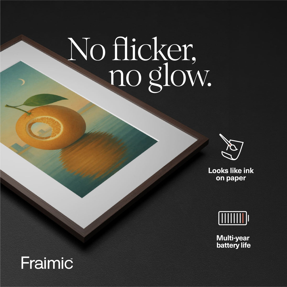 Fraimic - Large 31.5" Smart AI Digital Canvas Display and Frame