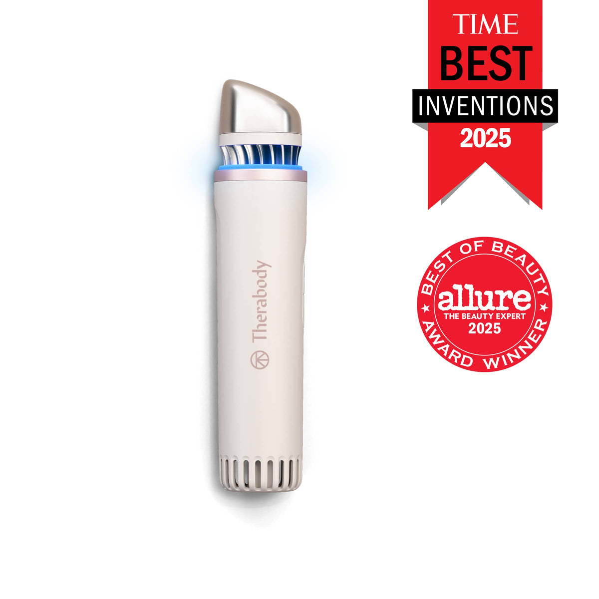 Therabody - TheraFace Depuffing Wand - Cold & Heat Facial Treatments - White