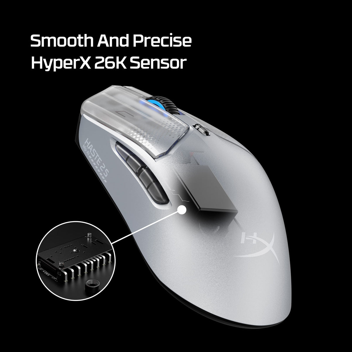 HyperX - Pulsefire Haste 2 S Lightweight Wireless Optical Gaming Mouse with RGB Lighting - Wireless - Navy