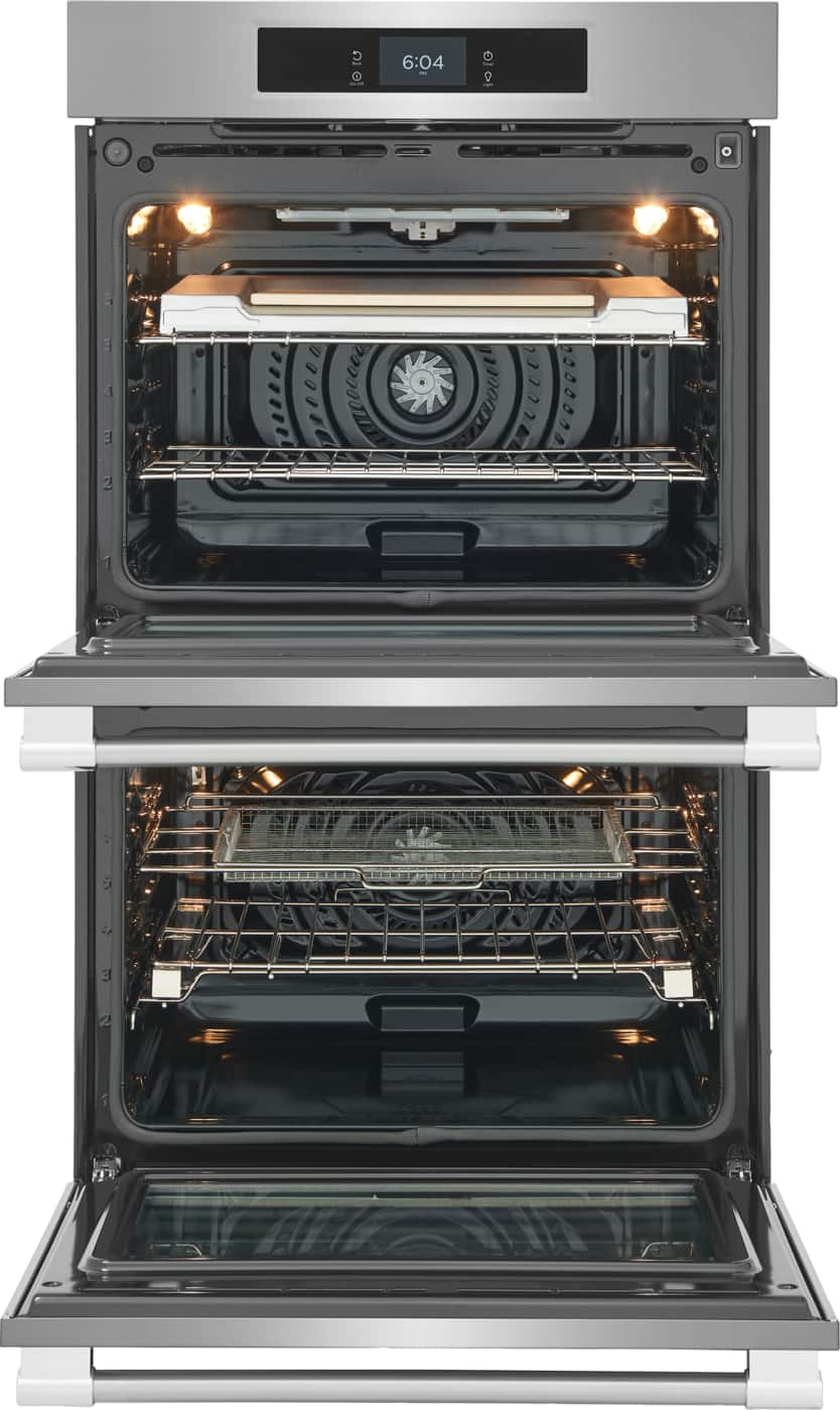 Frigidaire - Professional 30" Built-In Double Wall oven with Total Convection and Stone-Baked Pizza Mode - Stainless Steel