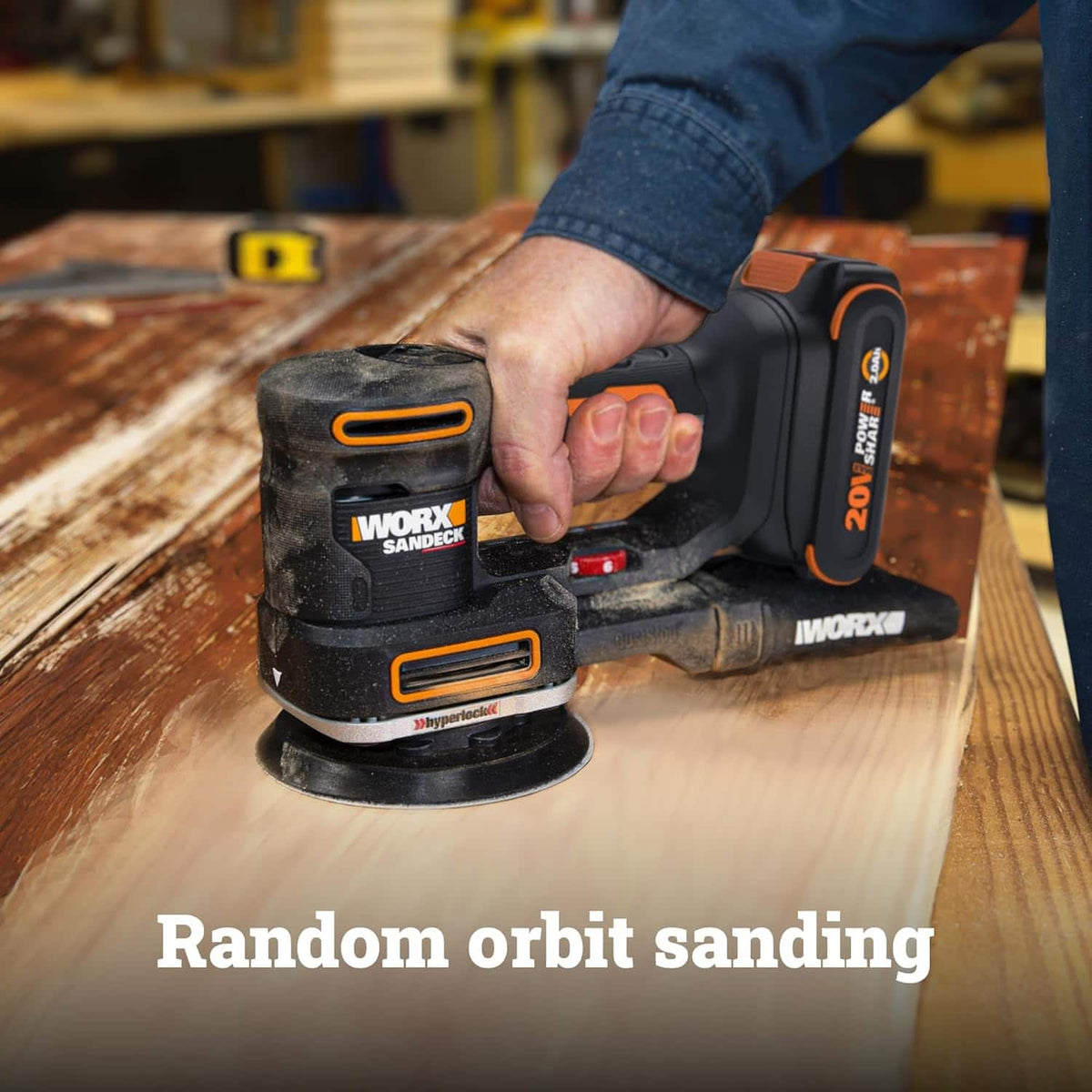 WORX - WX820L 20V PowerShare Sandeck 5-in-1 Cordless Multi-Sander - Black