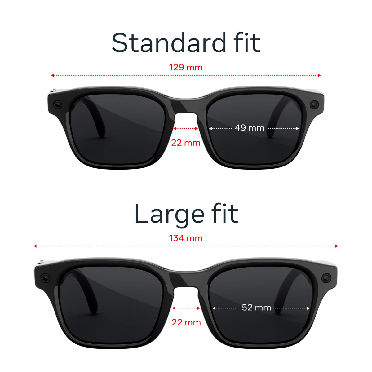 Meta - Adventurer - AI Glasses - Smart Features like 12MP Camera, Live Translate - 8+ Hour Battery - Polarized Grey Lenses - Classic Black