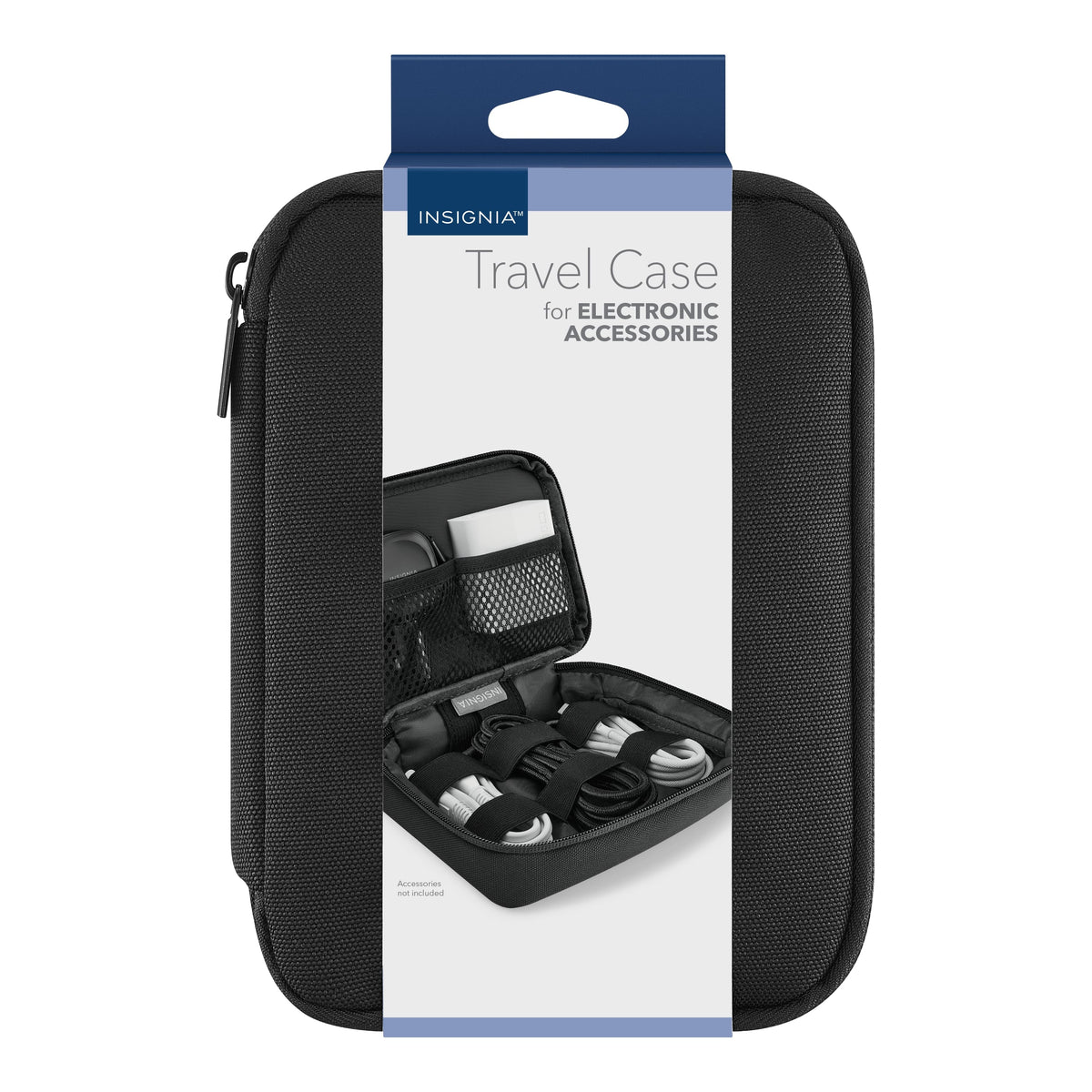 Insignia™ - Travel Case for Electronic Accessories - Black