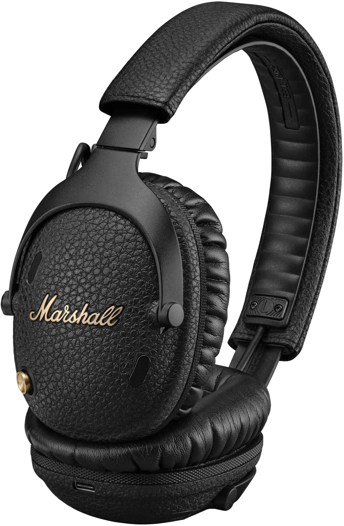 Marshall - Monitor III A.N.C. Wireless Active Noise Cancelling Over-the-Ear Bluetooth Headphones with Microphone for Calls - Black