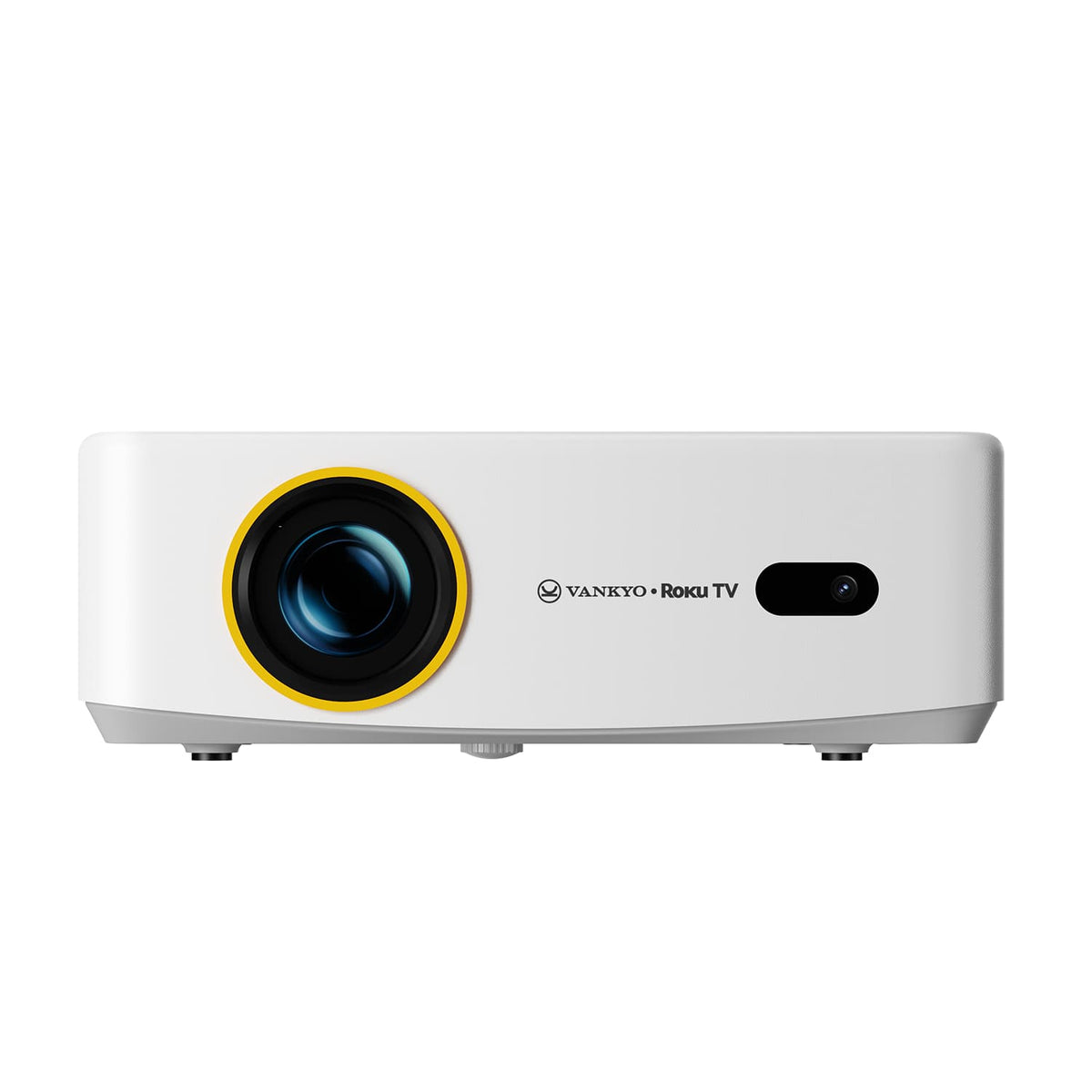 Vankyo - Leisure 570RB Native Full HD 1080P Wireless Roku TV Smart Single LCD Mini Projector, Screen Included - White