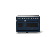 Viking - 48 in. Wide 6 Elements Pro 5 Series 7.3 Cu. Ft. Freestanding 6 Element Induction Convection Range - Slate Blue