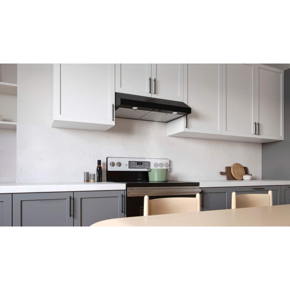 Broan - 42 inches - Convertible - Under cabinet Range Hood - Black
