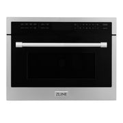 ZLINE - 24 in. 1.6 cu. ft. Built-in Convection Microwave Oven with Speed and Sensor Cooking - Stainless Steel